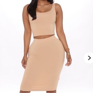 Always Keep It Classy Midi Skirt Set by FashionNova